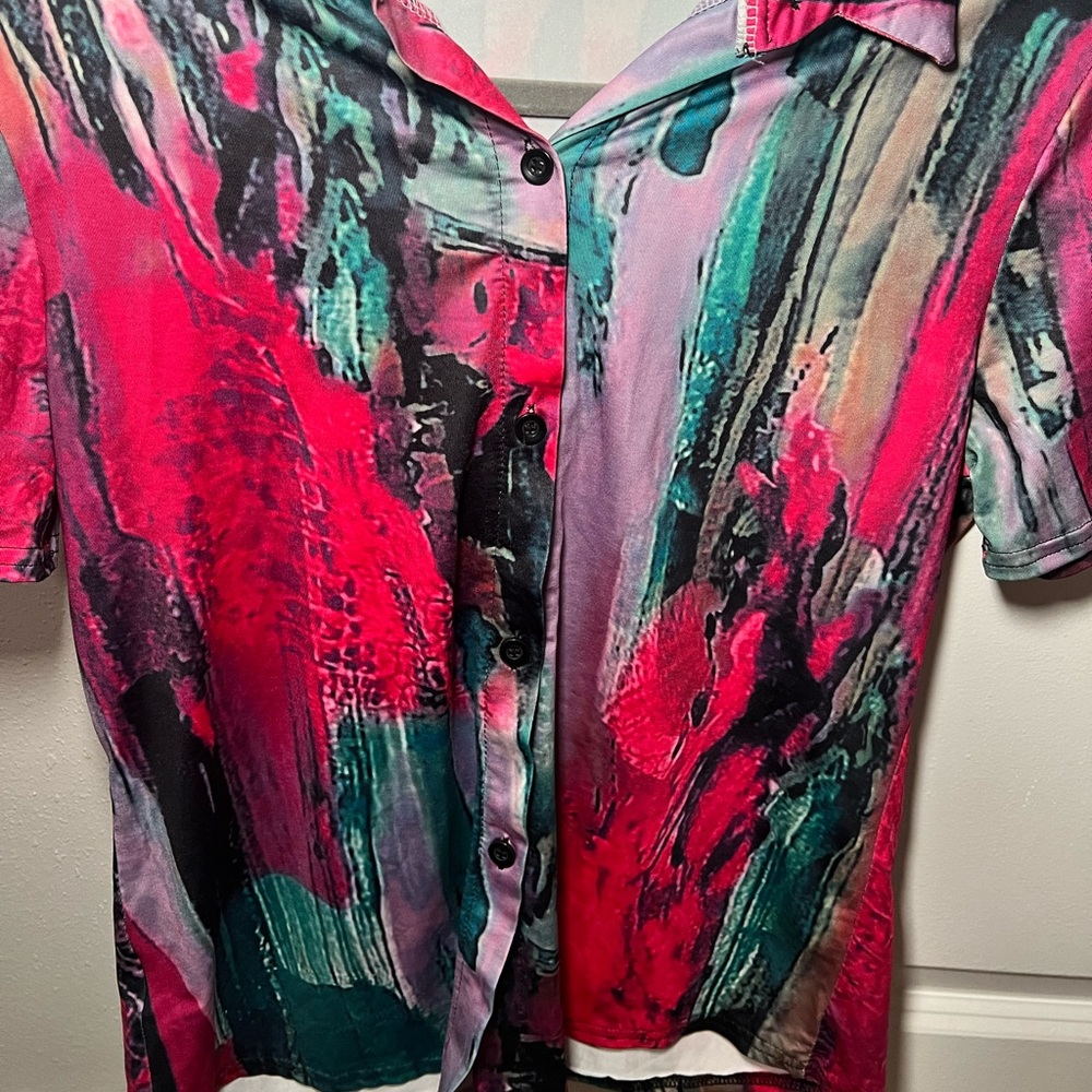 Multi colored button up - Picture 5 of 5